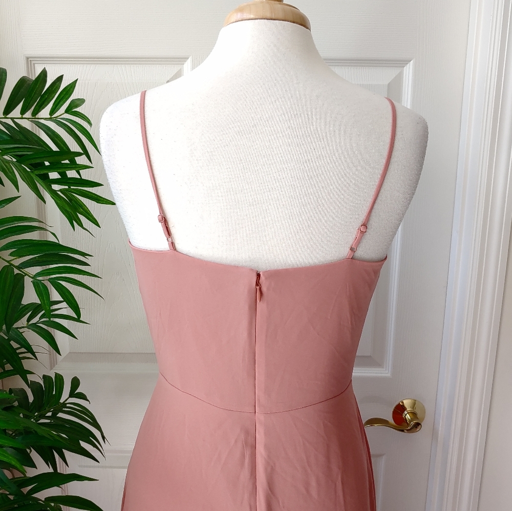 (SOLD) Express Ruffle Slit Maxi Dress Size 8 - Picture 5 of 7